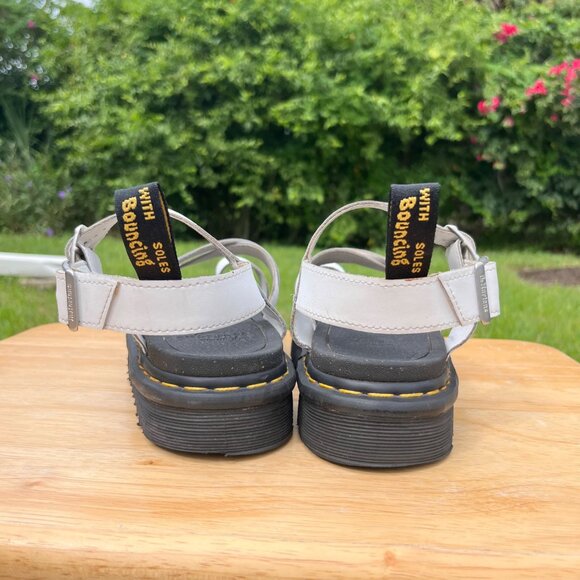 Doc Martens Avry White Chunky Hydro Leather Fisherman Sandals Size 8 - Picture 4 of 7